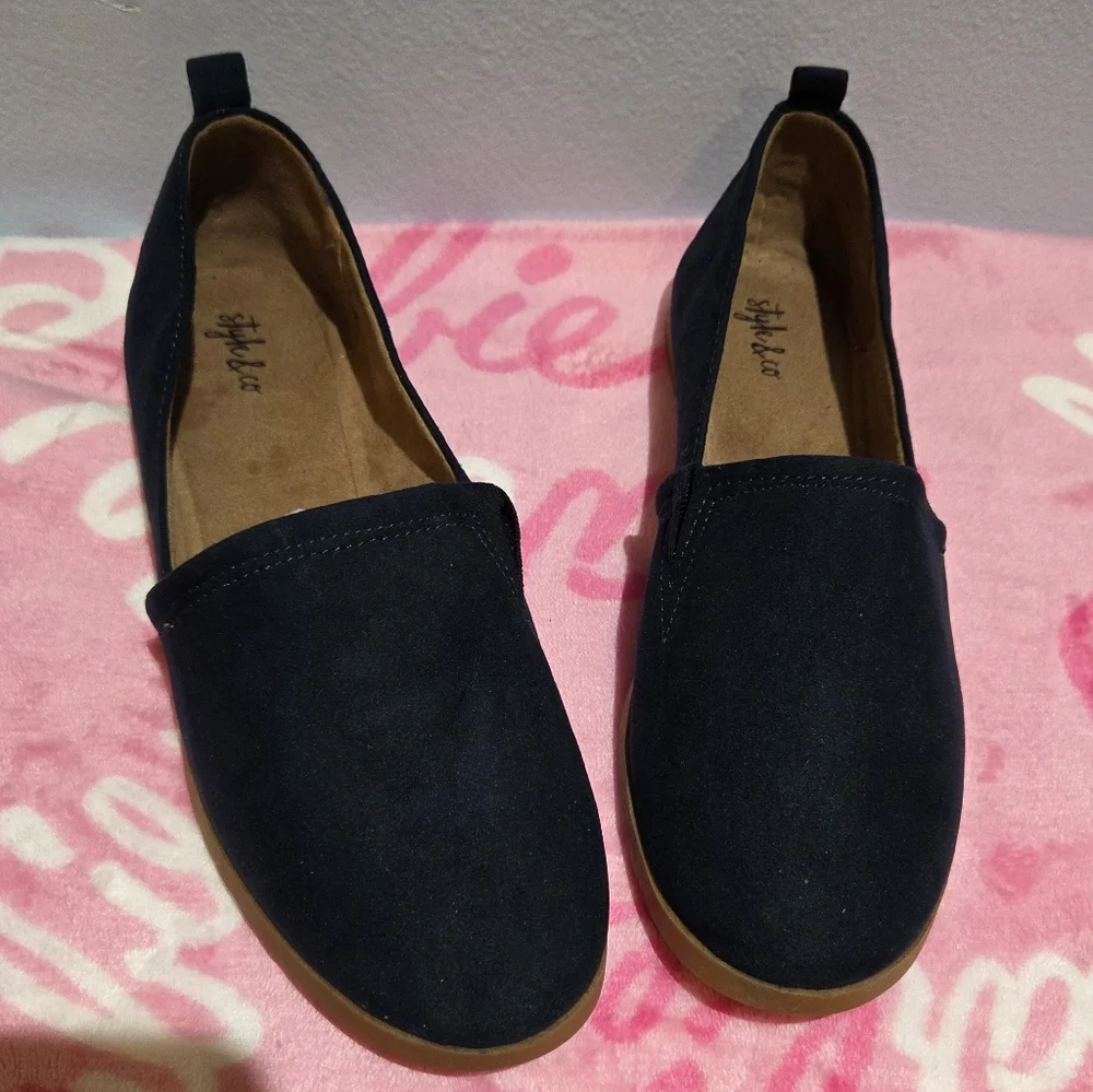 Style&Co Women's Nolaa Navy Flats, Size 8.5M - Picture 2 of 8